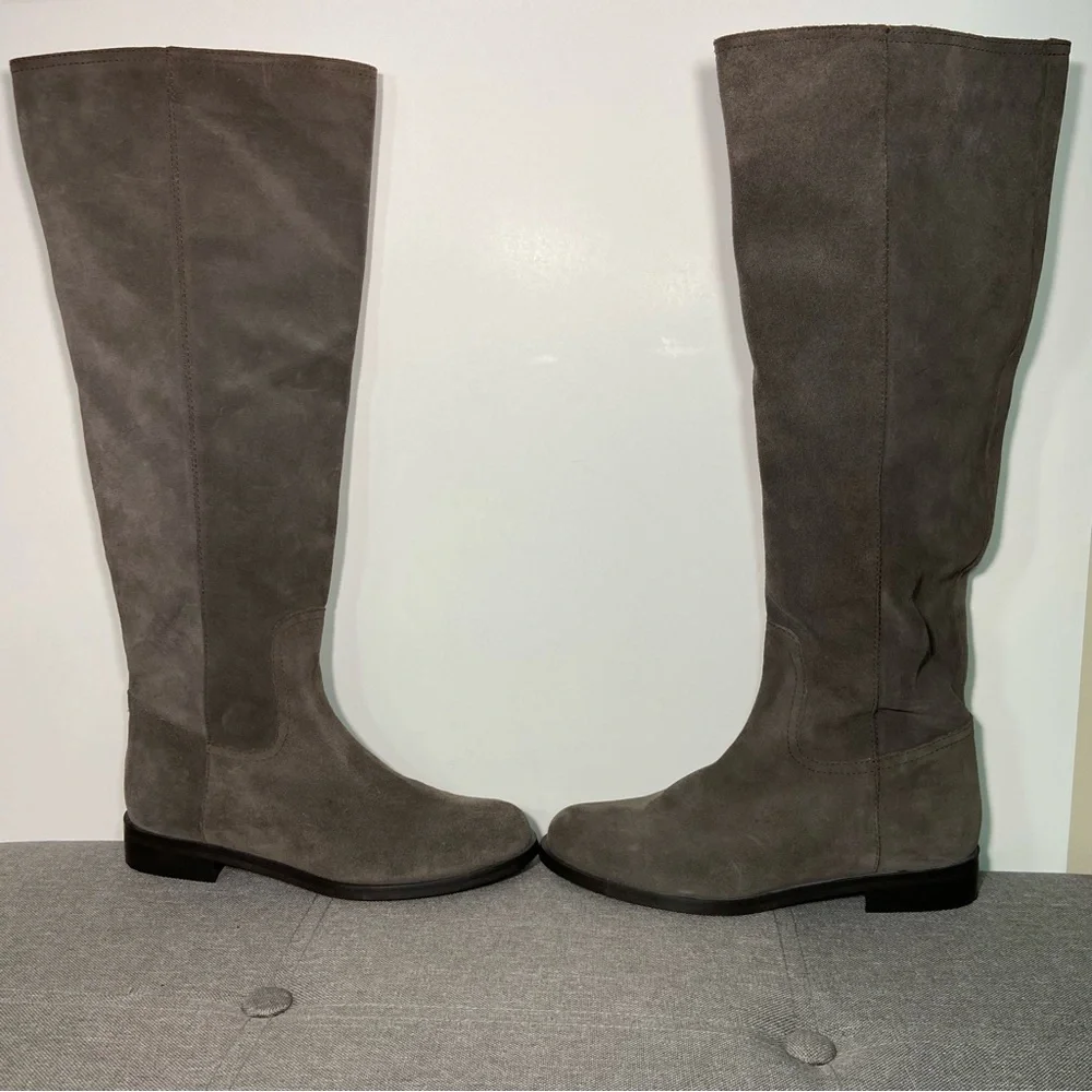 Garnet Hill Tall Italian Suede Riding Boots- woman’s size 6